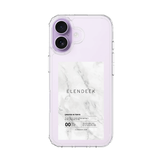 Slim Protection Case［ ELENDEEK - Logo Sticker - Marble ］