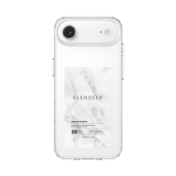 Slim Protection Case［ ELENDEEK - Logo Sticker - Marble ］