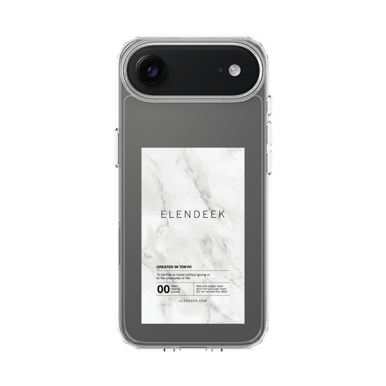 Slim Protection Case［ ELENDEEK - Logo Sticker - Marble ］
