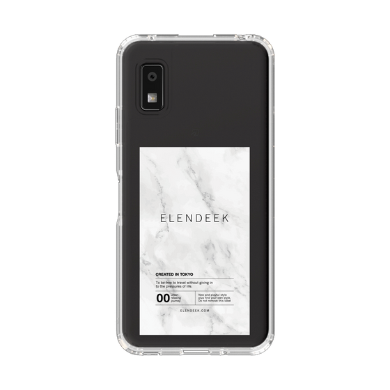 Slim Protection Case［ ELENDEEK - Logo Sticker - Marble ］