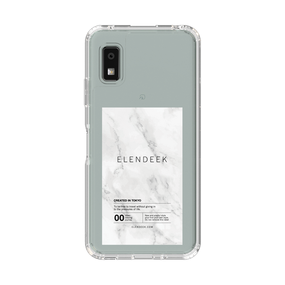 Slim Protection Case［ ELENDEEK - Logo Sticker - Marble ］