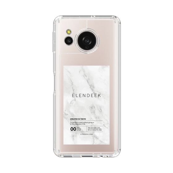 Slim Protection Case［ ELENDEEK - Logo Sticker - Marble ］