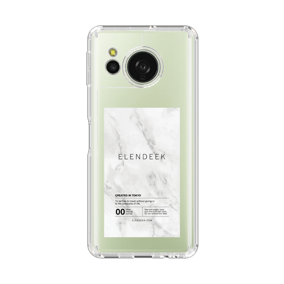Slim Protection Case［ ELENDEEK - Logo Sticker - Marble ］