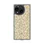 Slim Protection Case［ Ungrid - FlowerPrint - Beige ］