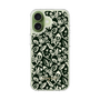 Slim Protection Case［ Ungrid - FlowerPrint - Black ］