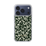 Slim Protection Case［ Ungrid - FlowerPrint - Black ］