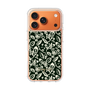 Slim Protection Case［ Ungrid - FlowerPrint - Black ］
