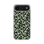 Slim Protection Case［ Ungrid - FlowerPrint - Black ］