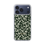 Slim Protection Case［ Ungrid - FlowerPrint - Black ］