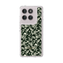 Slim Protection Case［ Ungrid - FlowerPrint - Black ］