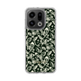 Slim Protection Case［ Ungrid - FlowerPrint - Black ］