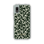 Slim Protection Case［ Ungrid - FlowerPrint - Black ］