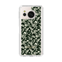 Slim Protection Case［ Ungrid - FlowerPrint - Black ］