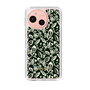 Slim Protection Case［ Ungrid - FlowerPrint - Black ］