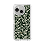 Slim Protection Case［ Ungrid - FlowerPrint - Black ］