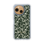 Slim Protection Case［ Ungrid - FlowerPrint - Black ］
