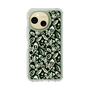 Slim Protection Case［ Ungrid - FlowerPrint - Black ］