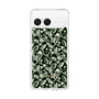 Slim Protection Case［ Ungrid - FlowerPrint - Black ］