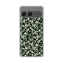 Slim Protection Case［ Ungrid - FlowerPrint - Black ］