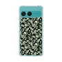 Slim Protection Case［ Ungrid - FlowerPrint - Black ］