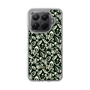 Slim Protection Case［ Ungrid - FlowerPrint - Black ］