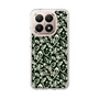 Slim Protection Case［ Ungrid - FlowerPrint - Black ］