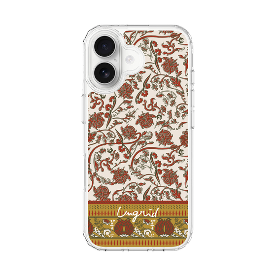 Slim Protection Case［ Ungrid - VintageFlower - Red ］