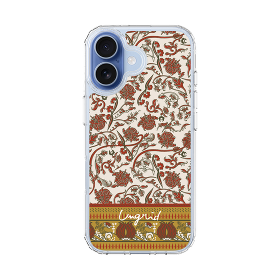 Slim Protection Case［ Ungrid - VintageFlower - Red ］
