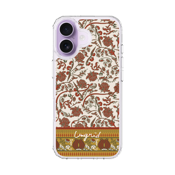 Slim Protection Case［ Ungrid - VintageFlower - Red ］