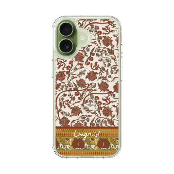 Slim Protection Case［ Ungrid - VintageFlower - Red ］