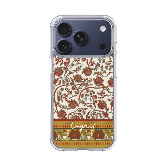 Slim Protection Case［ Ungrid - VintageFlower - Red ］