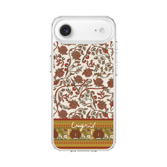 Slim Protection Case［ Ungrid - VintageFlower - Red ］