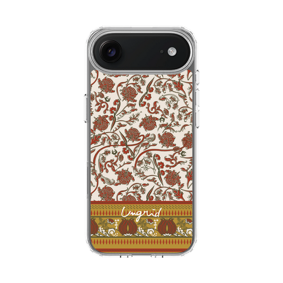 Slim Protection Case［ Ungrid - VintageFlower - Red ］