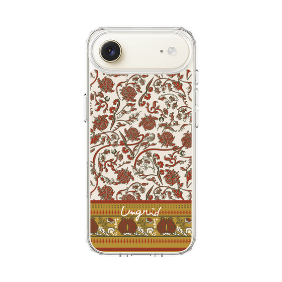 Slim Protection Case［ Ungrid - VintageFlower - Red ］