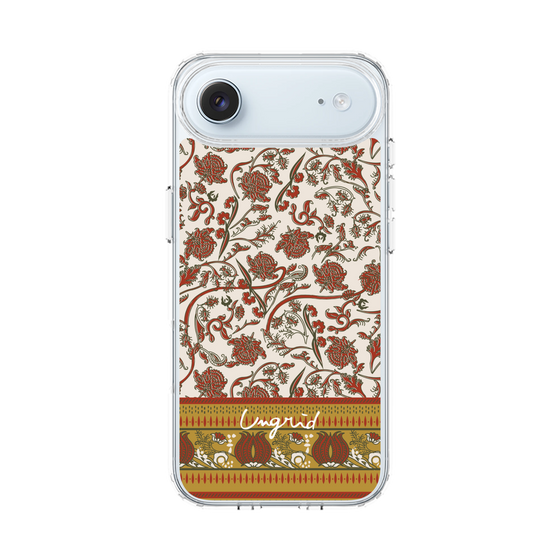 Slim Protection Case［ Ungrid - VintageFlower - Red ］