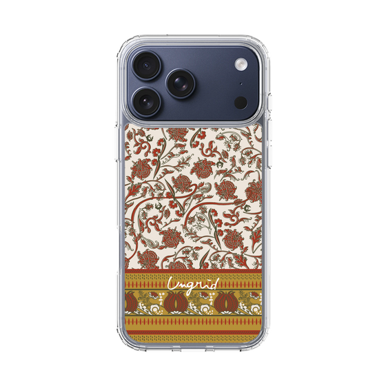Slim Protection Case［ Ungrid - VintageFlower - Red ］