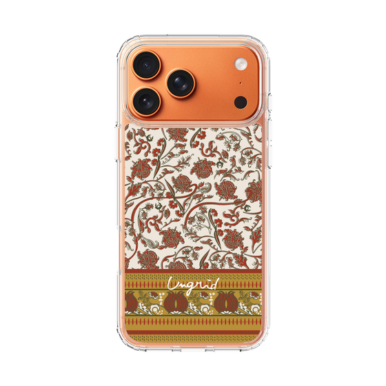 Slim Protection Case［ Ungrid - VintageFlower - Red ］