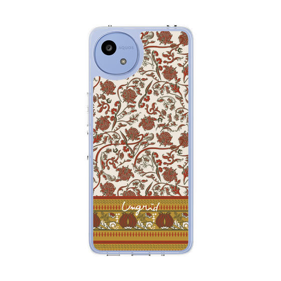 Slim Protection Case［ Ungrid - VintageFlower - Red ］