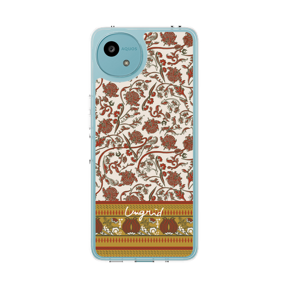 Slim Protection Case［ Ungrid - VintageFlower - Red ］