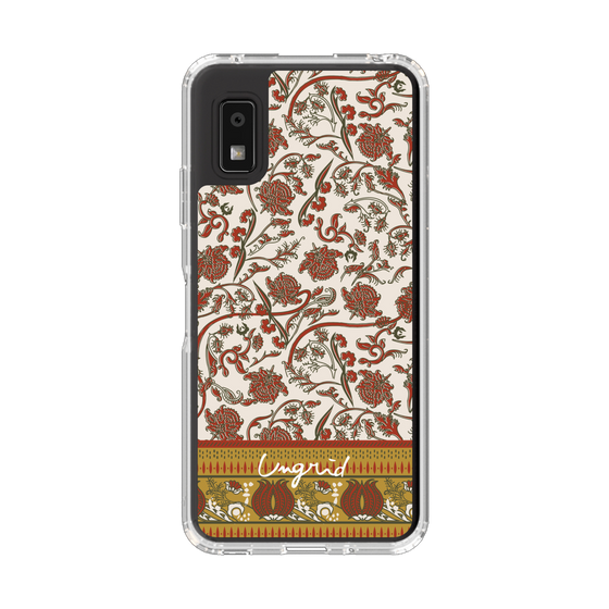 Slim Protection Case［ Ungrid - VintageFlower - Red ］