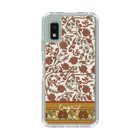 Slim Protection Case［ Ungrid - VintageFlower - Red ］