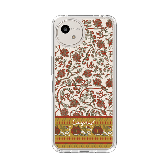 Slim Protection Case［ Ungrid - VintageFlower - Red ］