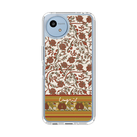 Slim Protection Case［ Ungrid - VintageFlower - Red ］