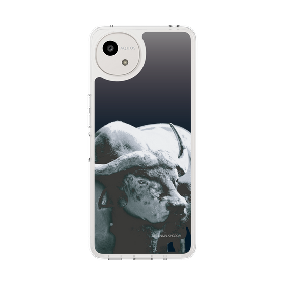 Slim Protection Case［ The Izu Animal Kingdom - Buffalo Monochrome ］