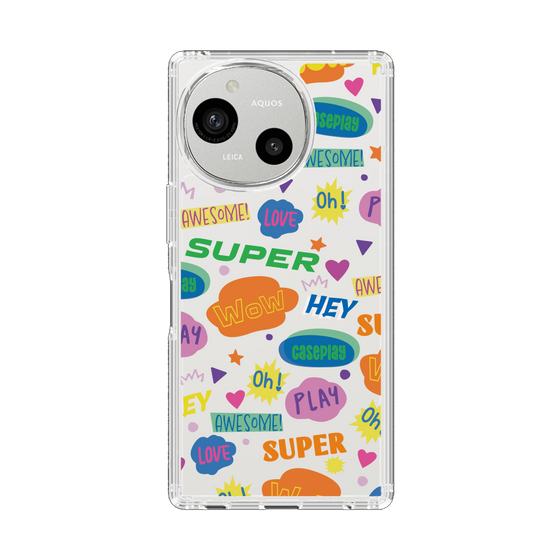 Slim Protection Case［ Original - Colorful Moji ］