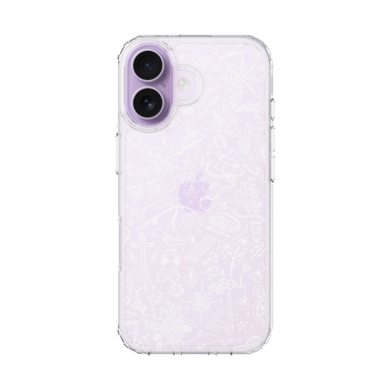 Slim Protection Case［ SINA COVA - Marine Line Art - White ］