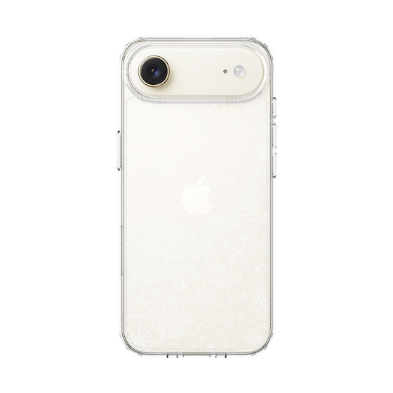 Slim Protection Case［ SINA COVA - Marine Line Art - White ］