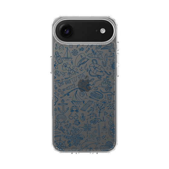 Slim Protection Case［ SINA COVA - Marine Line Art - Navy ］