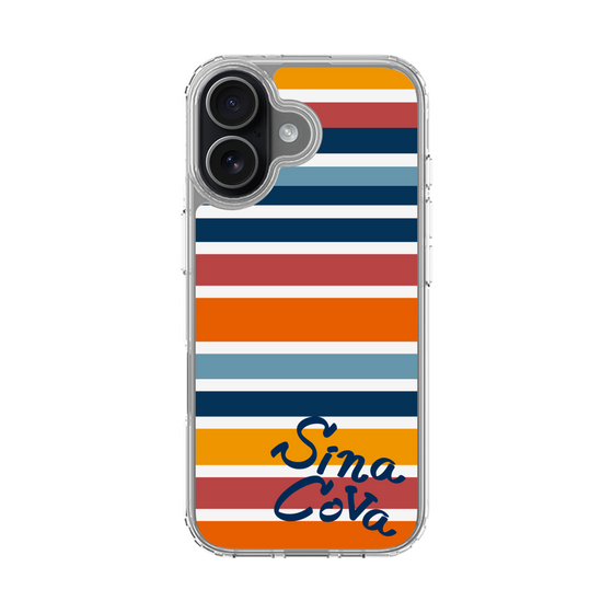Slim Protection Case［ SINA COVA - Border Stripes - Multicolor ］