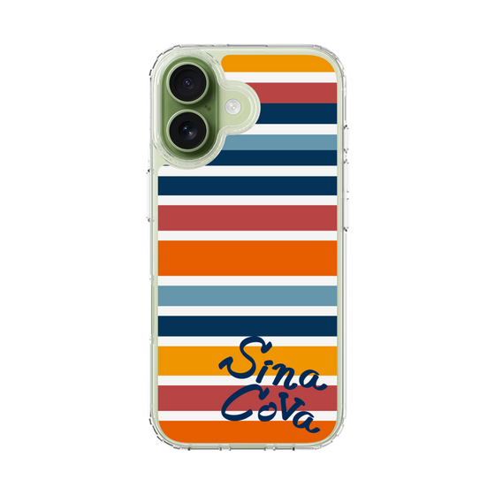Slim Protection Case［ SINA COVA - Border Stripes - Multicolor ］